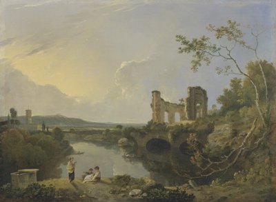 Italská krajina (ráno), cca 1760-65 (olej na plátně) od Richard Wilson