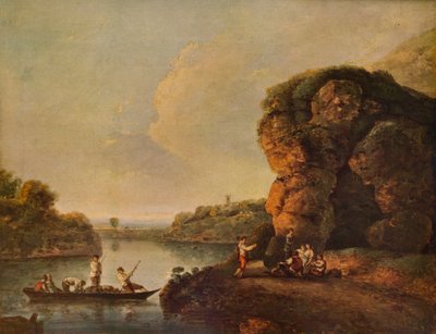 Krajina, s řekou a čluny, c1758, 1938 od Richard Wilson