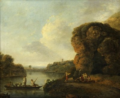 Na břehu řeky (olej na plátně) od Richard Wilson