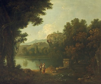 Na Tibeře u Říma (olej na plátně) od Richard Wilson