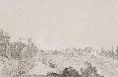 Cirkus Flora, Roma (tužka s bílým zvýrazněním na papíře) od Richard Wilson