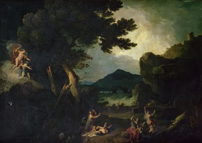 Zkáza dětí Niobe (olej na plátně) od Richard Wilson