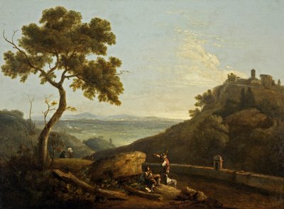 Chrám Sybily a Campagna, Tivoli, Itálie (olej na plátně) od Richard Wilson