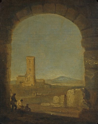 Torre del Fiscale, poblíž Říma, Itálie, kolem roku 1775 (olej na plátně) od Richard Wilson