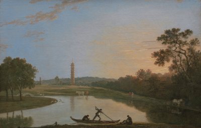 Kew Gardens: The Pagoda and Bridge [1985, Cormack, YCBA Stručný katalog] od Richard Wilson