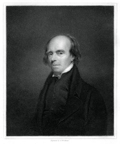 John Flaxman , britský designér, kreslíř a sochař, 1833. od Richard Woodman