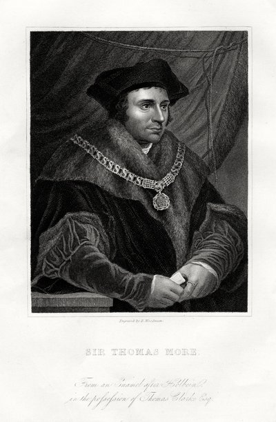 Thomas More, anglický státník, učenec a světec, 19. století od Richard Woodman