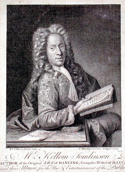 Portrét Kelloma Tomlinsona (asi 1690-asi 1753) vyrytý Francoisem Morellonem la Cave (fl.1731-54) 1754 (rytina) od Richard van (after) Bleeck