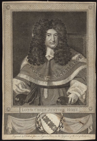 Pane vrchní soudce Holt od Richard van Bleeck