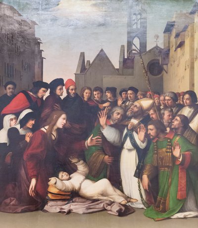 Svatý Zenobius vzkřísí chlapce z mrtvých od Ridolfo Ghirlandaio