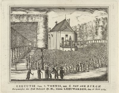 Poprava Cornelis van den Burgh, 1789 Poprava 