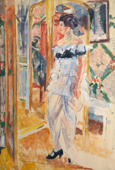 Portrét Madame Giroux, kolem 1912-13 (olej na plátně) od Rik Wouters
