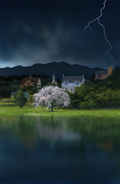 Nejkrutější měsíc, 2008 (akryl na desce) od Rob Wood