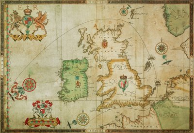 Trasa španělské armády přes Lamanšský průliv, do Severního moře, kolem severního Skotska a do Atlantského oceánu, aby se vrátila do Španělska. od Robert (after) Adams