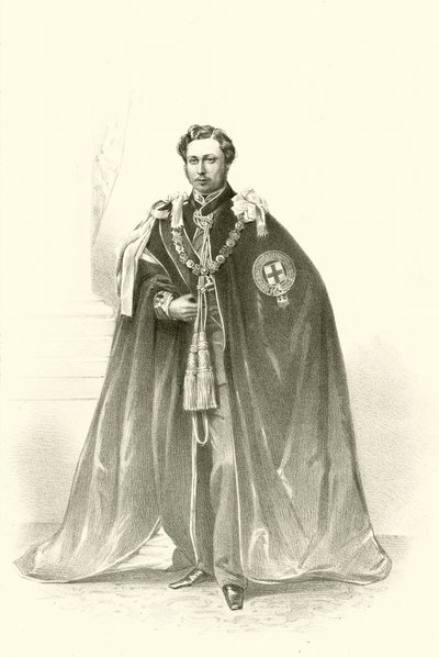 Jeho královská výsost Albert Edward Prince z Walesu (chromolitho) od Robert (after) Dudley