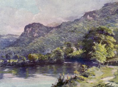 Church Pool, Bettws-y-Coed (barva lito) od Robert (after) Fowler
