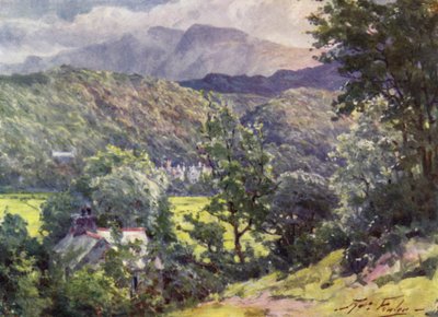 In the Woods, Farchynys, Barmouth Estuary (barevné lito) od Robert (after) Fowler