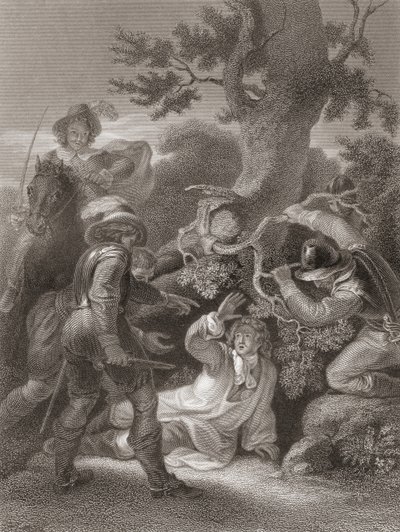 Vévoda z Monmouthu po bitvě u Sedgemooru. Z knihy The History of England vydané v roce 1859. od Robert (after) Smirke