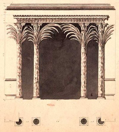 Design pro výklenek (pero, inkoust a mytí) od Robert Adam