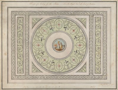 Headfort House, Irsko: Saloon Ceiling od Robert Adam