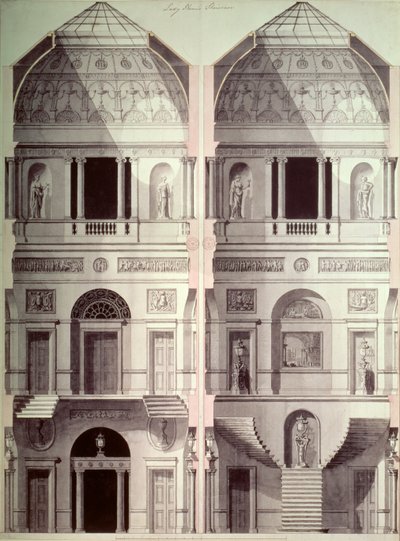 Portman Square, Home House, Robert Adam (1728-92) od Robert Adam