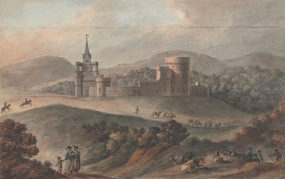 Studium pro Stable Court of Kirkdale, Wigtownshire, Skotsko od Robert Adam