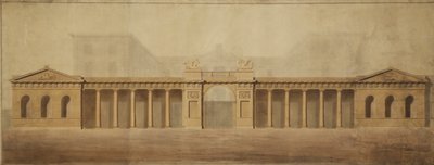 Obrazovka staré admirality, konec 18. století. od Robert Adam