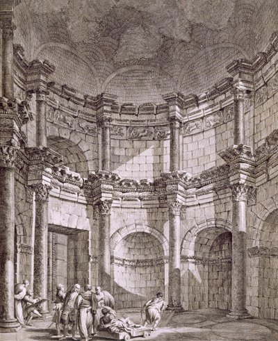 Jupiterův chrám, hospoda. 1764. od Robert Adam