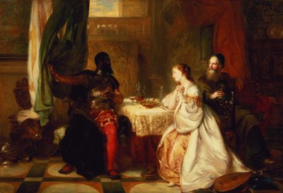 Othello týkající se jeho dobrodružství s Desdemonou, 1869 od Robert Alexander Hillingford