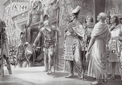 Agesilaus v Egyptě (litografie) od Robert Ambrose Dudley