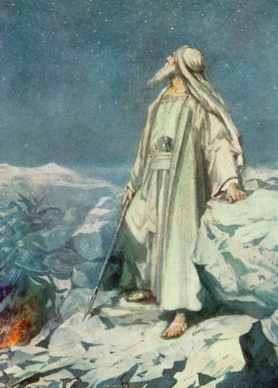 Počítání hvězd (barevné lito) od Robert Ambrose Dudley