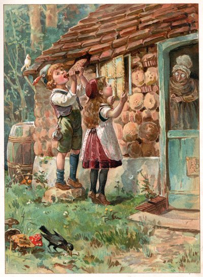Jeníček a Mařenka, ilustrace z 