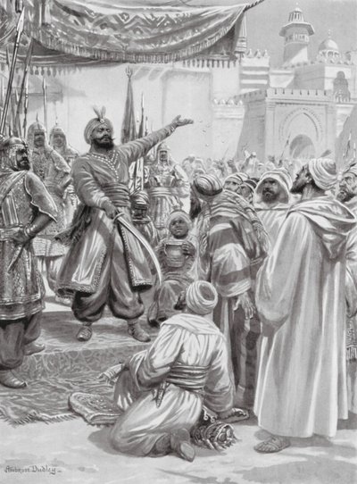 Rodokmen El-Moizz (litografie) od Robert Ambrose Dudley