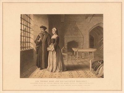 Sir Thomas More a jeho dcera Margaret, 1878 od Robert Anderson