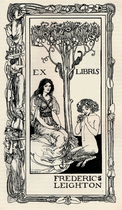 A Bookplate, 1894, 1894 od Robert Anning Bell