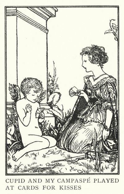 Cupid a můj Campaspe hráli v kartách o polibky (litho) od Robert Anning Bell