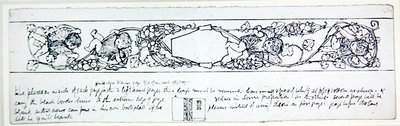 Design pro předsádky, cca 1895 (pero a inkoust na papíře) od Robert Anning Bell