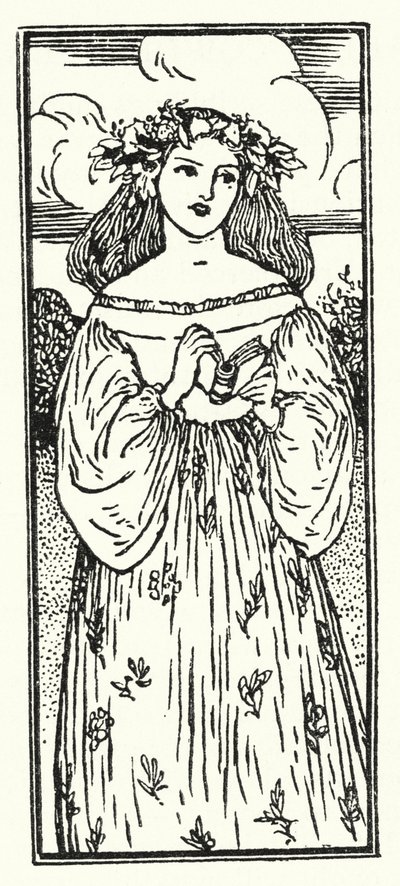 Ilustrace k básním od Johna Keatse (litho) od Robert Anning Bell