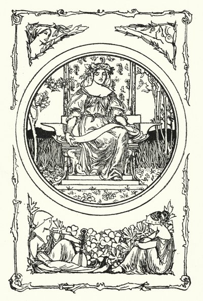 Ilustrace k básním od Johna Keatse (litho) od Robert Anning Bell