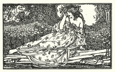 Ilustrace k básním Johna Keatse: Fragment Ódy na Maiu (litho) od Robert Anning Bell