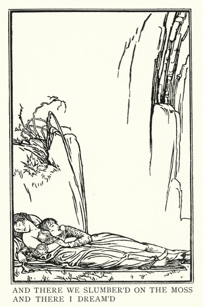 Ilustrace k básním od Johna Keatse: La Belle Dame Sans Merci (litho) od Robert Anning Bell