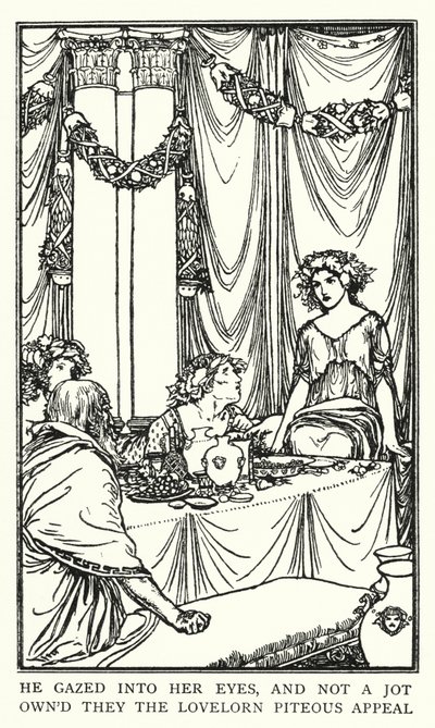 Ilustrace k básním od Johna Keatse: Lamia (litho) od Robert Anning Bell