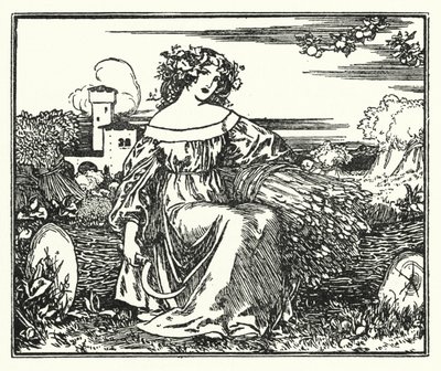 Ilustrace k básním od Johna Keatse: K podzimu (litho) od Robert Anning Bell
