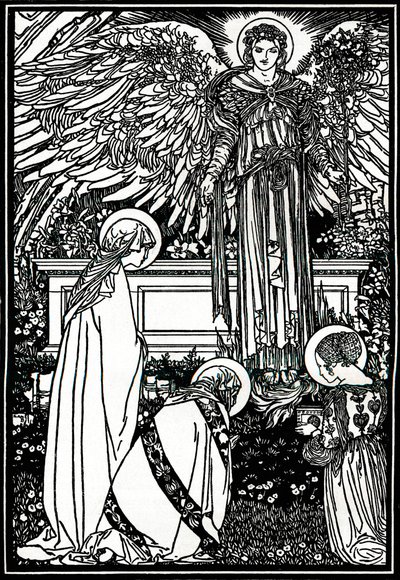 Ilustrace pro The Oltar Book, 1892, 1897 od Robert Anning Bell