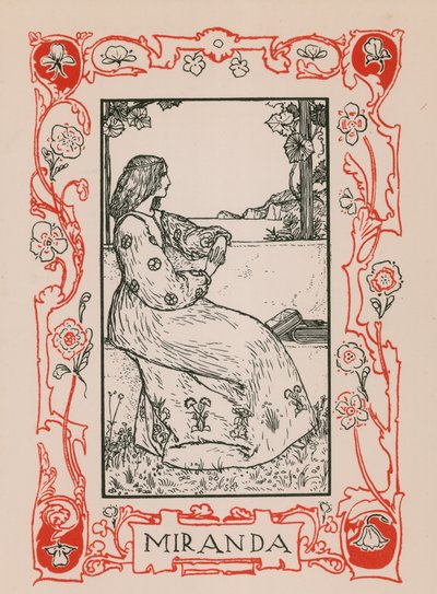 Miranda, Bouře od Robert Anning Bell