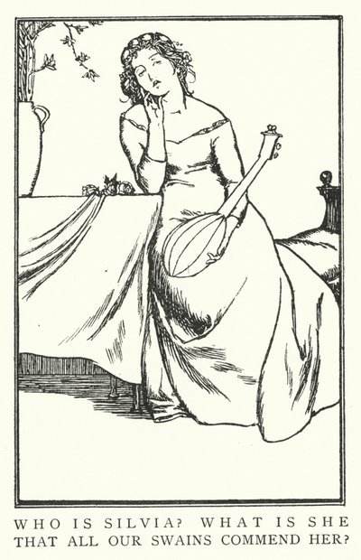 Kdo je Silvia? Co je ona, že ji všichni naši swai chválí? (litho) od Robert Anning Bell