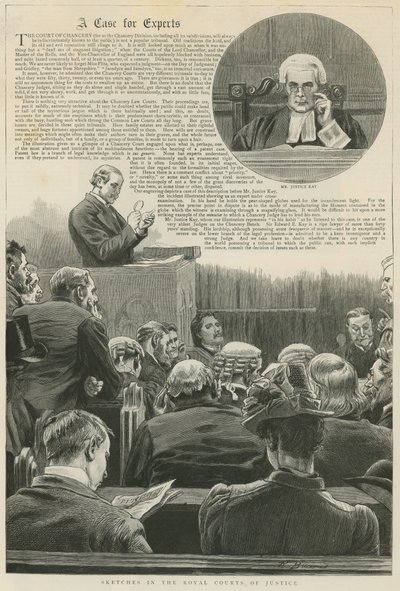 Případ pro odborníky: Sketches in the Royal Courts of Justice; s vinětou pana Justice Kay od Robert Barnes