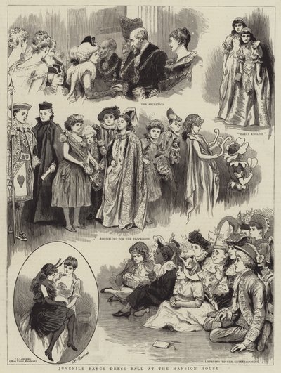 Juvenilní maškarní ples v Mansion House od Robert Barnes