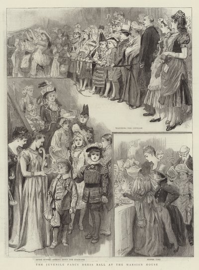 Juvenilní maškarní ples v Mansion House od Robert Barnes
