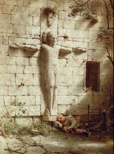 V Romsey Abbey, 1899 od Robert Bateman